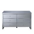 Seville Wide Chest - 6 Drawer - Mirrored