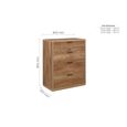 Stockwell Chest - 4 Drawer - Rustic Oak