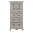 Etienne Tall Chest - 6 Drawer - Grey