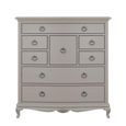 Etienne Chest - 8 Drawer - Grey