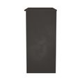Bora Dressing Table - 2 Drawer - Open Shelf - Single - Gold Craft Oak and Graphite