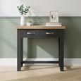 Wilmont Dressing Table - 2 Drawer - Black Painted