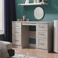York Dressing Table - 6 Drawer - Double - Cashmere