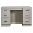York Dressing Table - 6 Drawer - Double - Cashmere