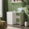 San Jose Dressing Table - Single - 3 Drawer - White
