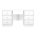 San Jose Dressing Table - Double - 6 Drawer - White