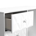 San Jose Dressing Table - Single - 3 Drawer - White