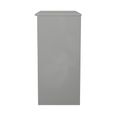 Milan Dressing Table - Single - 3 Drawer - Grey