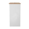 Norfolk Dressing Table - Single - 3 Drawer - White and Oak