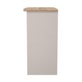 Sussex Single Dressing Table - 3 Drawer - Cashmere and Oak