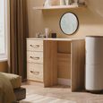 Avon Dressing Table - 3 Drawer - Single - Oak