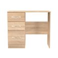 Avon Dressing Table - 3 Drawer - Single - Oak