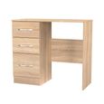 Avon Dressing Table - 3 Drawer - Single - Oak
