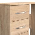Avon Dressing Table - 3 Drawer - Single - Oak