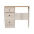 Norfolk Dressing Table - Single - 3 Drawer - Cashmere and Oak