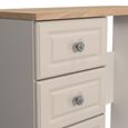 Norfolk Dressing Table - Single - 3 Drawer - Cashmere and Oak