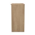 Java Fluted Dressing Table - 3 Drawer - Single - Natural and Nebraska