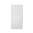 Milan Dressing Table - Single - 3 Drawer - White Gloss