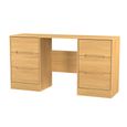 Monaco Dressing Table - Double - 6 Drawer - Modern Oak