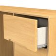 Monaco Dressing Table - Double - 6 Drawer - Modern Oak