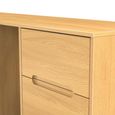 Monaco Dressing Table - Double - 6 Drawer - Modern Oak