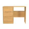 Monaco Dressing Table - Single - 3 Drawer - Modern Oak
