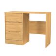 Monaco Dressing Table - Single - 3 Drawer - Modern Oak