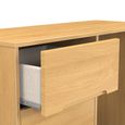 Monaco Dressing Table - Single - 3 Drawer - Modern Oak