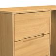 Monaco Dressing Table - Single - 3 Drawer - Modern Oak