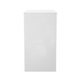 Monaco Dressing Table - Single - 3 Drawer - Cashmere Gloss and White
