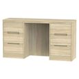 Monaco Dressing Table - Double - 6 Drawer - Oak