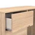 Monaco Dressing Table - Single - 3 Drawer - Oak