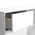 Monaco Dressing Table - Single - 3 Drawer - White