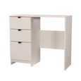 Bora Dressing Table - 3 Drawer - Open Shelf - Single - Kashmir Matt