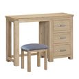 Treviso Curved Oak Dressing Set - 3 Drawer