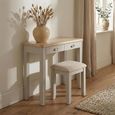 Windermere Painted Dressing Set - 2 Drawer - Oyster Grey