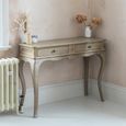 Camille Dressing Table - 2 Drawer - Grey Oak