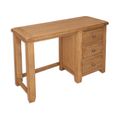 Melbourne Country Oak Dressing Table - 3 Drawer - Rustic