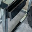 Clearance - Moda Smoke Mirrored 2 Drawer Dressing Table