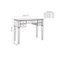 Elysee Dressing Table - 5 Drawer - Mirrored