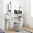 Elysee Dressing Table - 5 Drawer - Mirrored