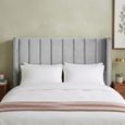 Poppy Floor Standing Headboard - Oyster - Fabric - Sizes Available
