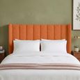 Poppy Floor Standing Headboard - Pumpkin Orange - Fabric - Sizes Available