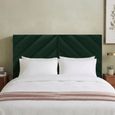 Rose Headboard - Bottle Green - Fabric - Sizes Available