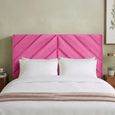 Rose Headboard - Fuchsia Pink - Fabric - Sizes Available