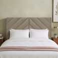 Rose Headboard - Mink - Fabric - Sizes Available