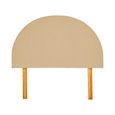 Hibiscus Headboard - Cologne Latte - Fabric - Sizes Available