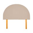 Hibiscus Headboard - Cologne Mink - Fabric - Sizes Available