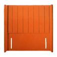 Poppy Floor Standing Headboard - Pumpkin Orange - Fabric - Sizes Available