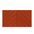 Rose Headboard - Pumpkin Orange - Fabric - Sizes Available